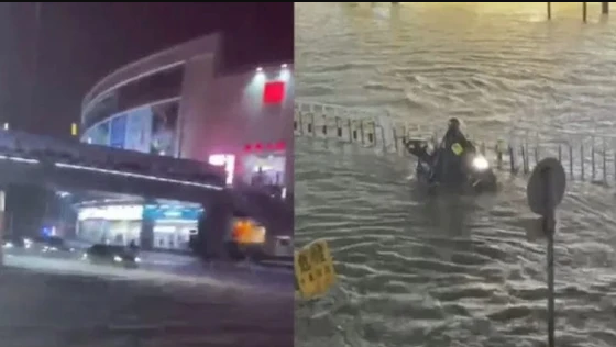 廣東暴雨：街頭積水市民騎車(chē)如渡河 擎川提醒你出行需注意這幾點(diǎn)
