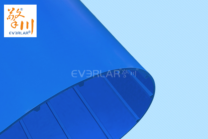 藍(lán)色TPU食品級易潔帶加導(dǎo)條防霉抗菌水果蔬菜加工輸送帶廠家定制